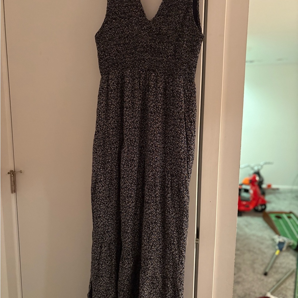 Black and White Floral Dress